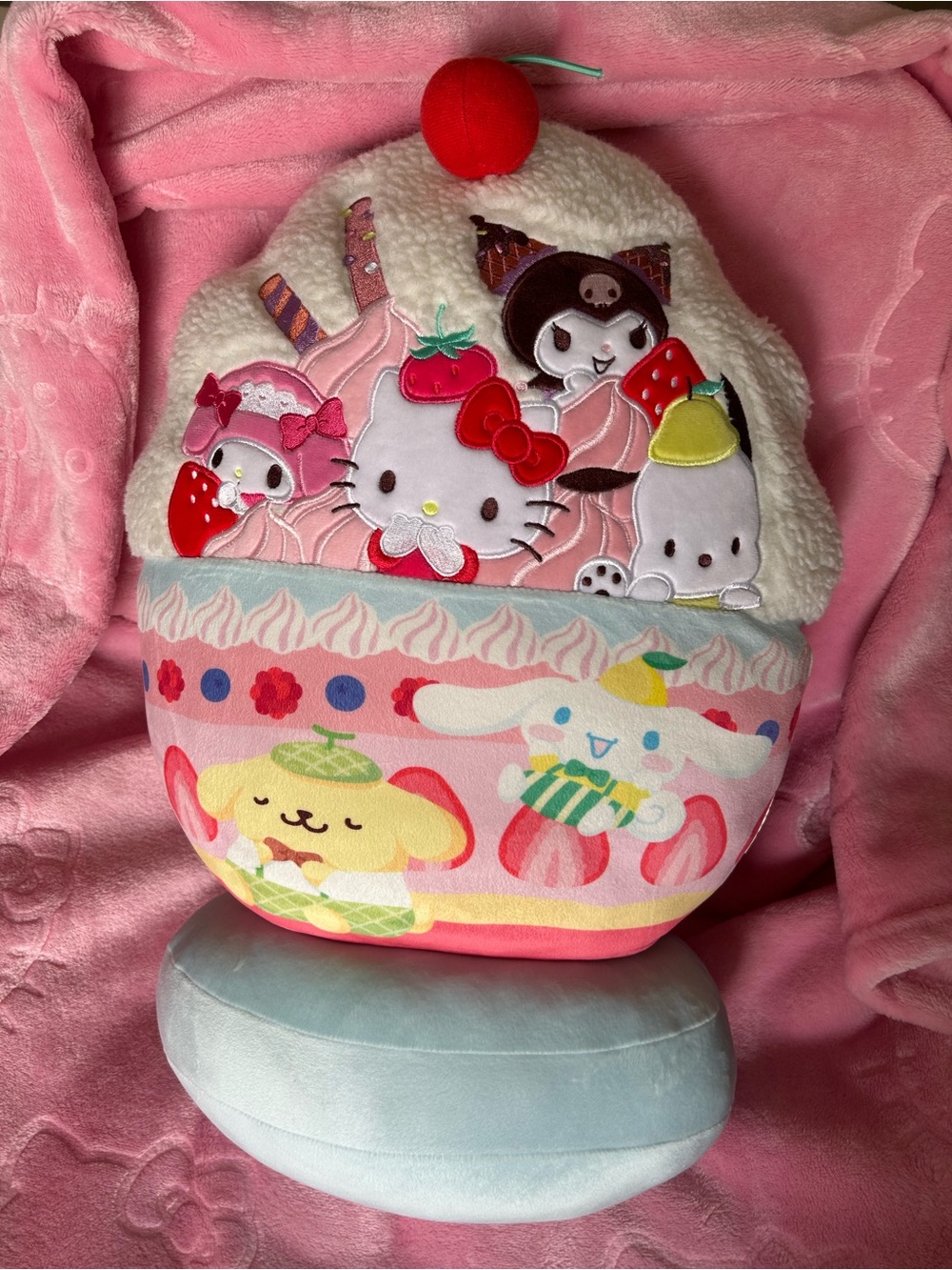 Sanrio Characters Cushion Parfait Soft Plush Pillow Japan Edition